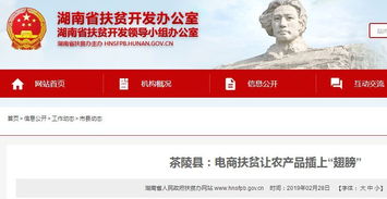 茶陵县电商扶贫 为农产品插上“翅膀”，冠享电商新机遇